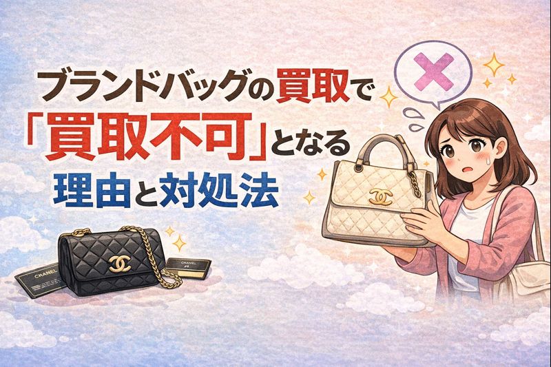 ブランドバッグの買取で「買取不可」となる理由と対処法