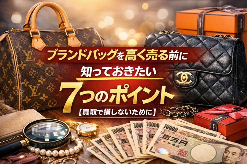 ブランドバッグを高く売る前に知っておきたい7つのポイント【買取で損しないために】