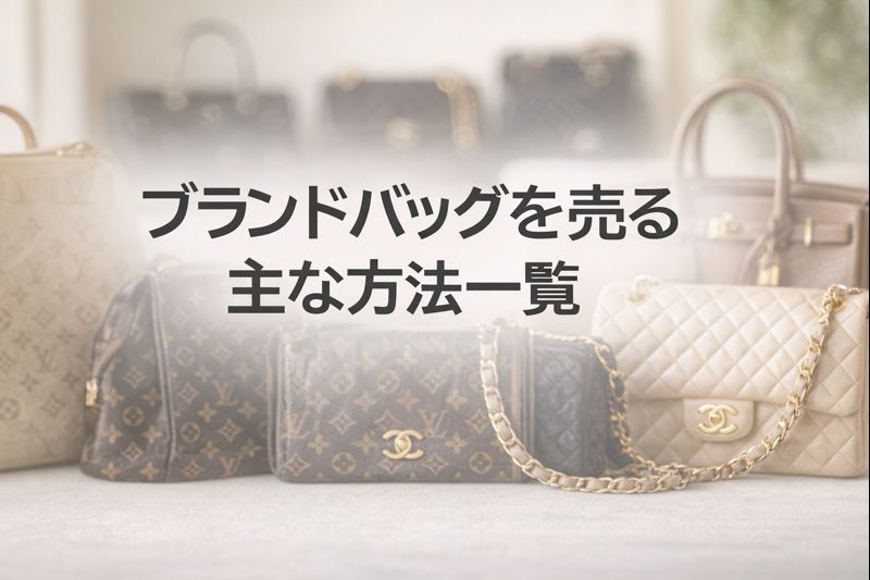 ブランドバッグを売る主な方法一覧